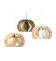 Secto Atto Suspension Pendant - Natural wooden Designer Lighting from Ambience Systems Queenstown